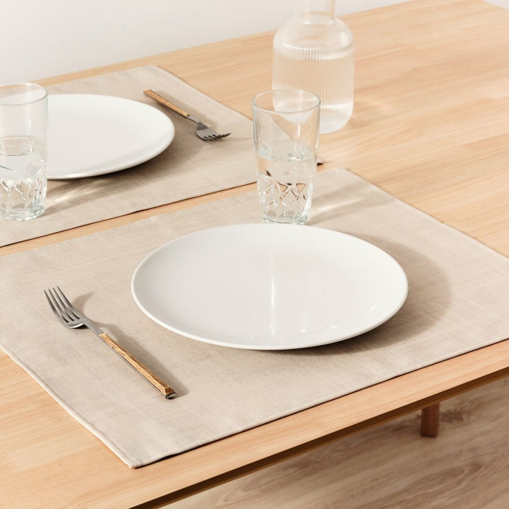 Set de table Belum Liso Beige 50 x 40 cm Lisse 2 Unités