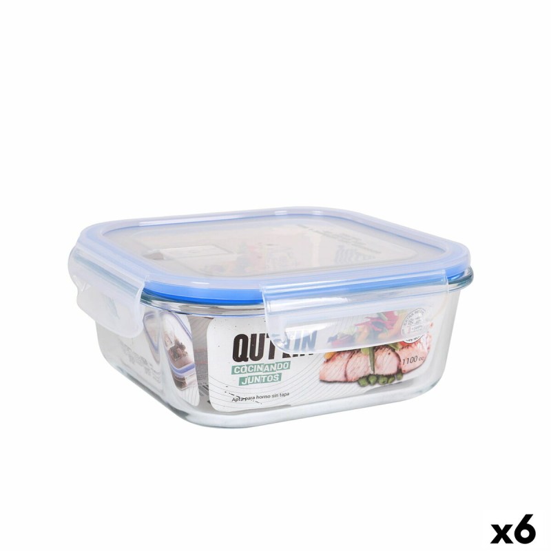 Lunchbox hermetisch Quttin karriert 1,1 L (6 Stück)