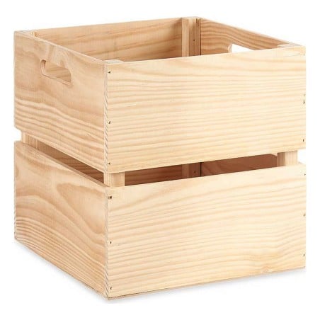 Storage Box Pine Natural brown (30 x 30 x 30 cm)