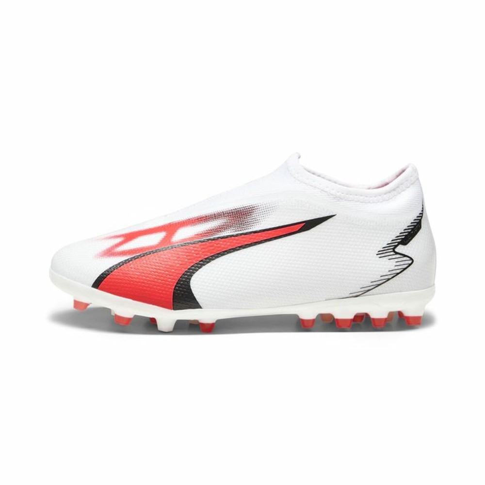 Childrens Football Boots Puma Ultra Match Ll MG White