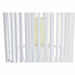 Lantern DKD Home Decor Crystal White Bamboo (28 x 28 x 47 cm)