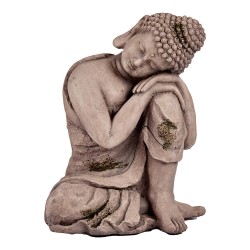 Figure décorative de jardin Buda Gris Polyrésine (28,5 x 43,5 x 37 cm)