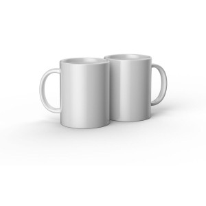 Tasse personnalisable pour plotter de découpe Cricut Ceramic Blanc Céramique (2 Unités)