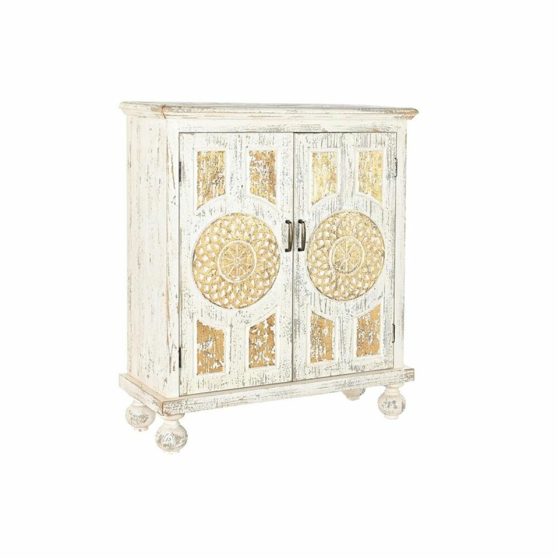 Buffet DKD Home Decor Blanc Doré Sapin Bois MDF 93,5 x 36,5 x 110 cm