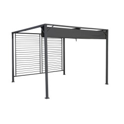 Pergola DKD Home Decor Grau 300 x 300 x 230 cm Stahl