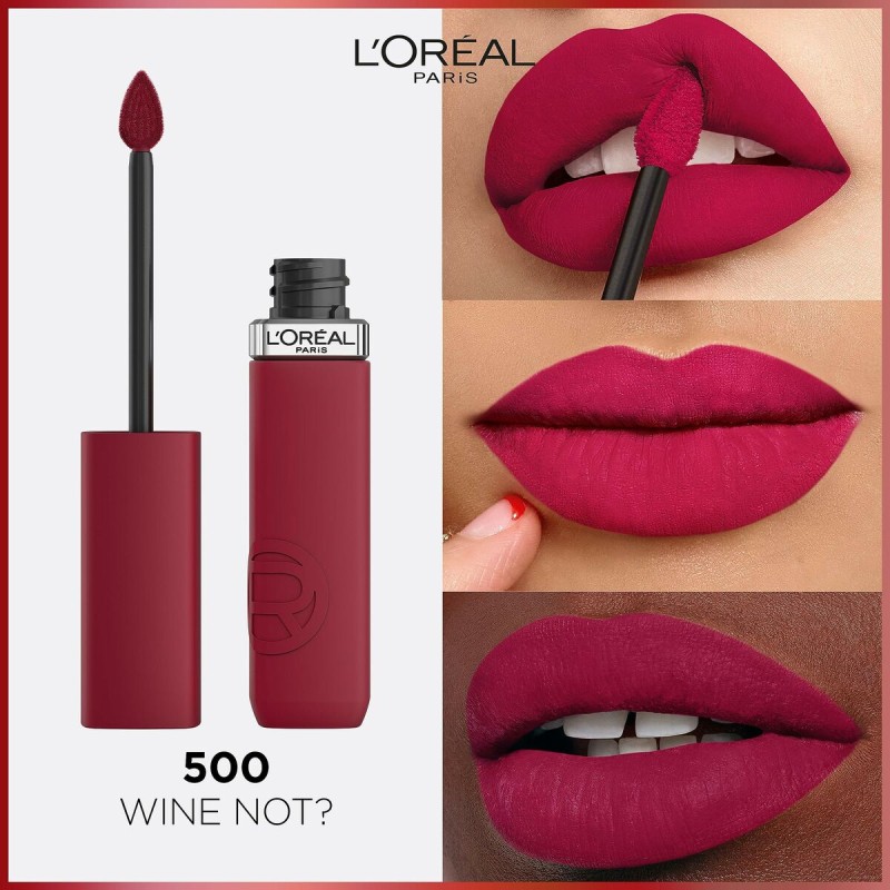 Lipgloss L'Oreal Make Up Infaillible Matte Resistance Wine not? Nº 500 (1 Stück)