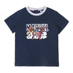 Child's Short Sleeve T-Shirt Marvel Grey 2 Units