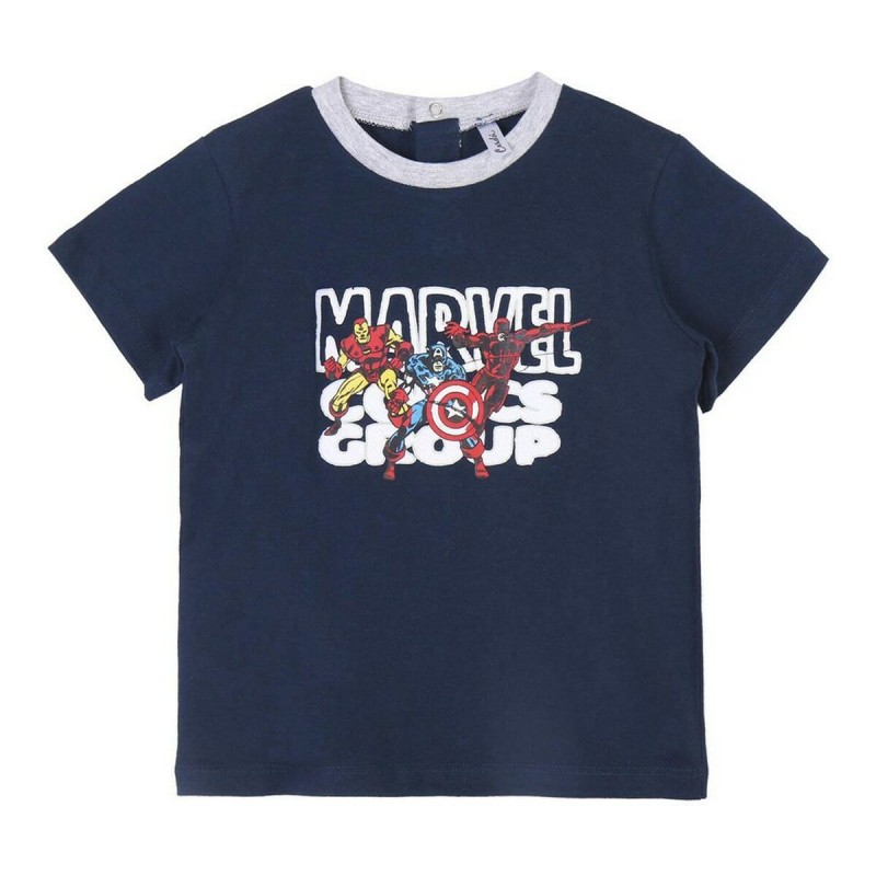 Kurzarm-T-Shirt für Kinder Marvel Grau 2 Stück