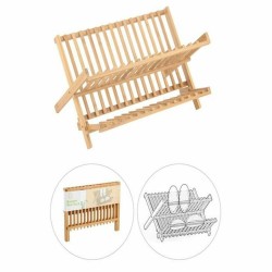 Égouttoir Pliable de Cuisine DKD Home Decor 42 x 27,5 x 38 cm Naturel