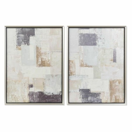 Bild DKD Home Decor abstrakt 60 x 3 x 80 cm Moderne (2 Stück)