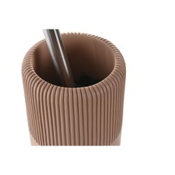 Toilet Brush DKD Home Decor 11 X 11 X 36,5 CM Cement Terracotta Stainless steel