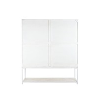 Étagère DKD Home Decor Blanc Noir Métal Bois de manguier 170 x 45 x 200 cm