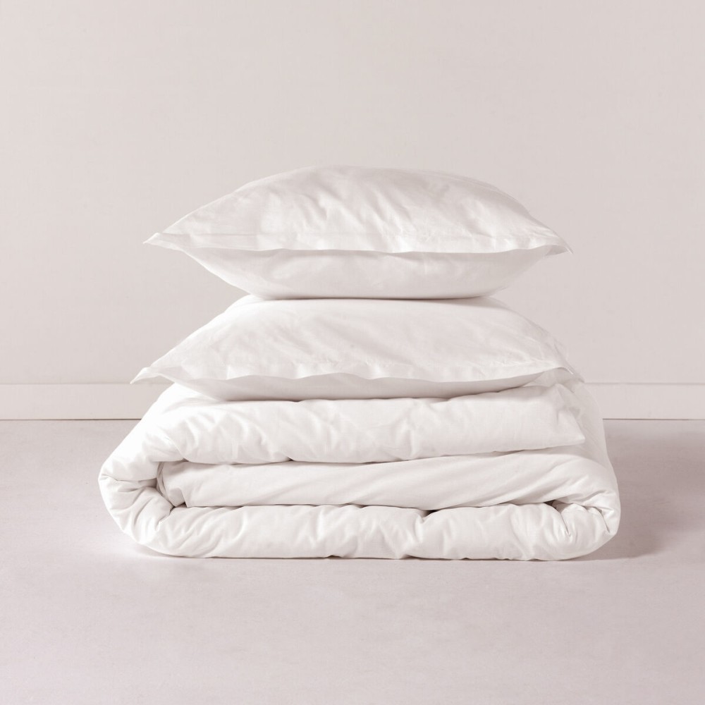 Housse de Couette HappyFriday BASIC Blanc 200 x 200 cm