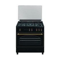 Gasherdplatte Vitrokitchen RU9060B Anthrazit (90 x 60 cm)