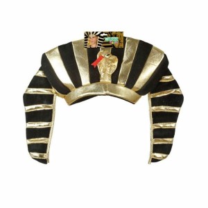 Pharaoh Headdress Golden Black