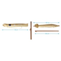 Parasol Beige 220 cm UPF 50+