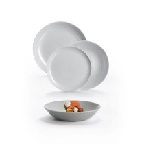 Assiettes Luminarc Pampille Gris verre 18 Pièces