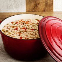 Casserole avec Couvercle Bidasoa Fierro Rouge Ø 28 cm 6 L (2 Unités)