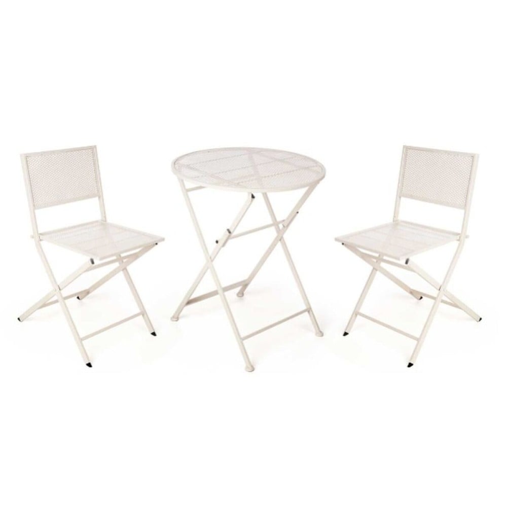 Ensemble Table + 2 Chaises Ibergarden HS23377/78 Blanc