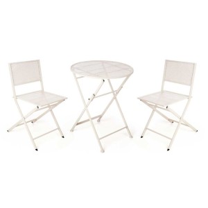 Ensemble Table + 2 Chaises Ibergarden HS23377/78 Blanc