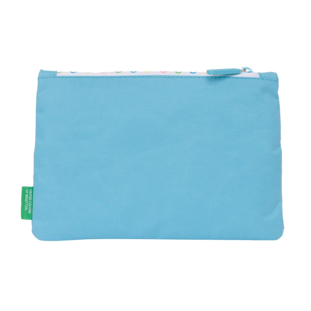 School Case Benetton Spring Sky blue 23 x 16 x 3 cm