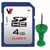 SD Speicherkarte V7 VASDH4GCL4R-2E 4 GB