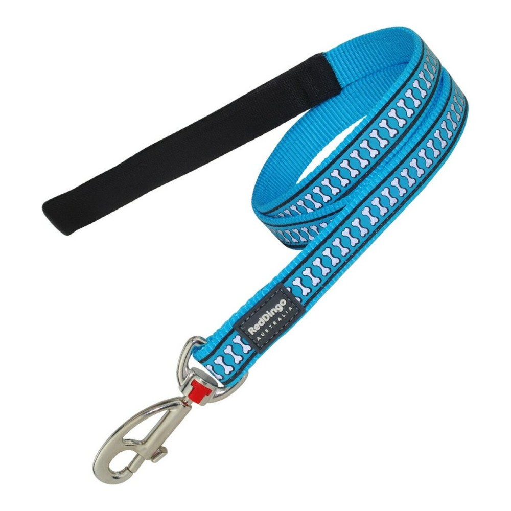 Dog Lead Red Dingo Reflective Turquoise (2 x 120 cm)