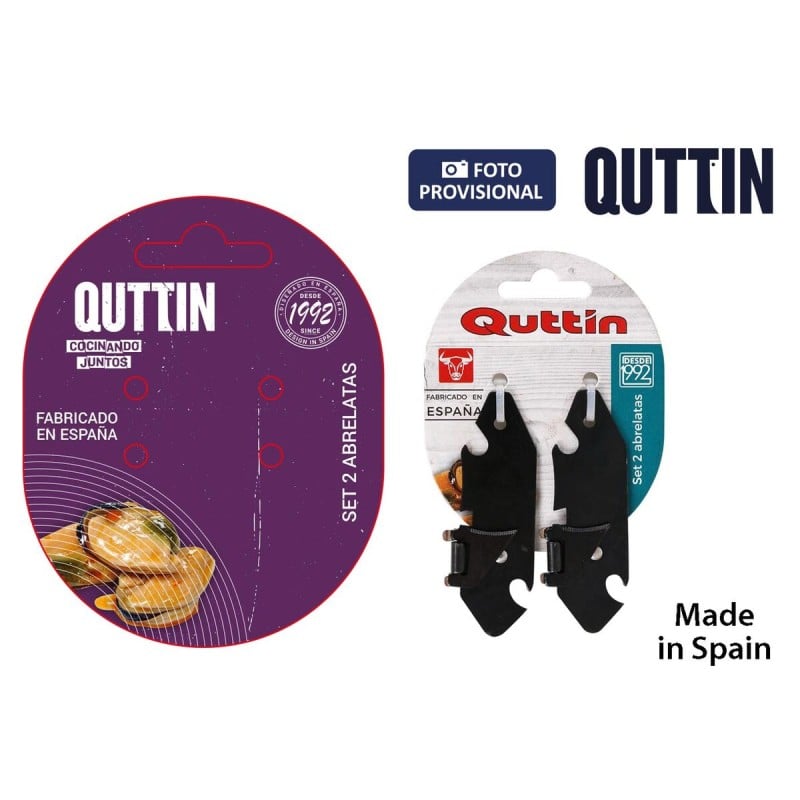 Ouvre-boîte Quttin Quttin 8 x 3 cm (2 Unités)