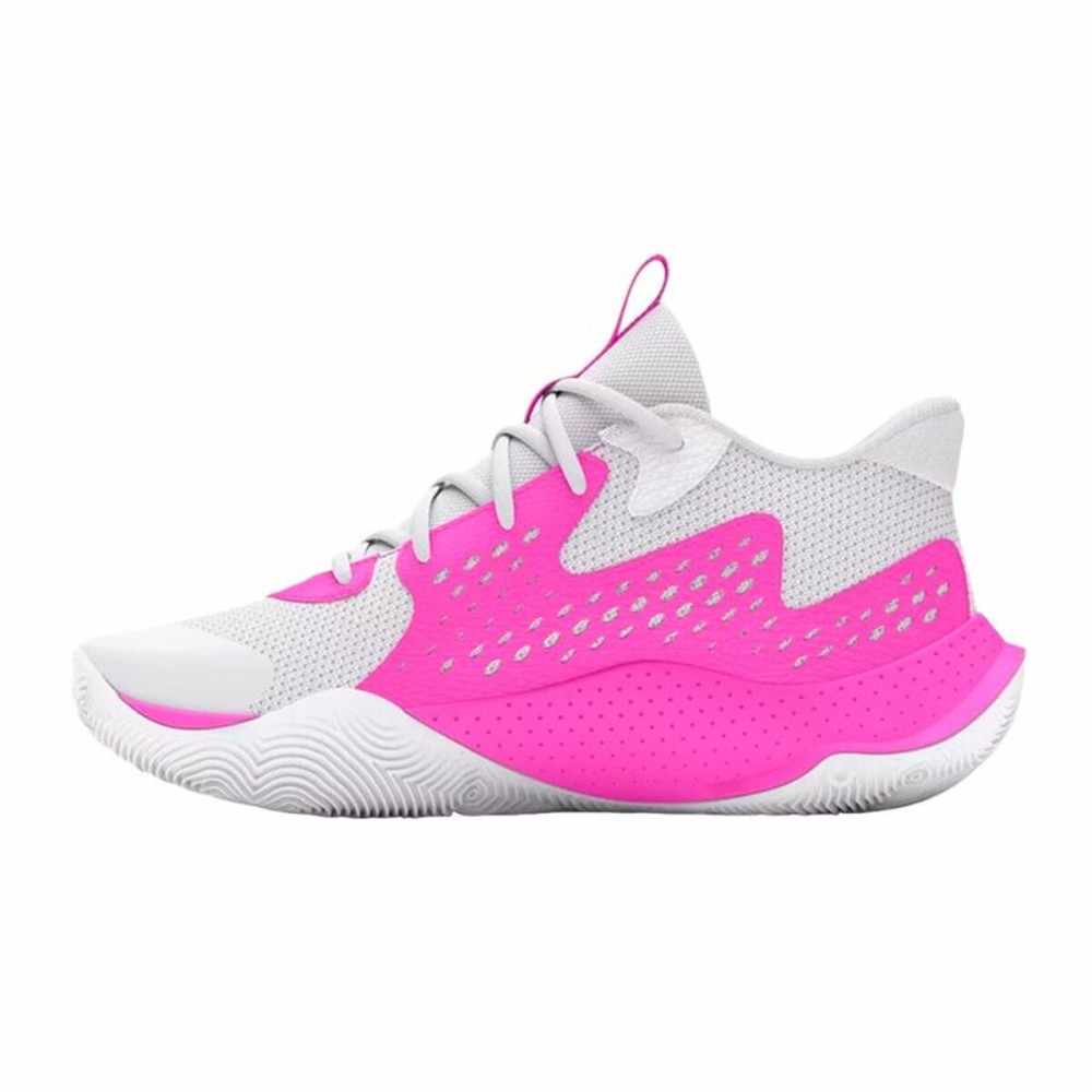 Chaussures de Basket-Ball pour Adultes Under Armour Jet '23 Blanc