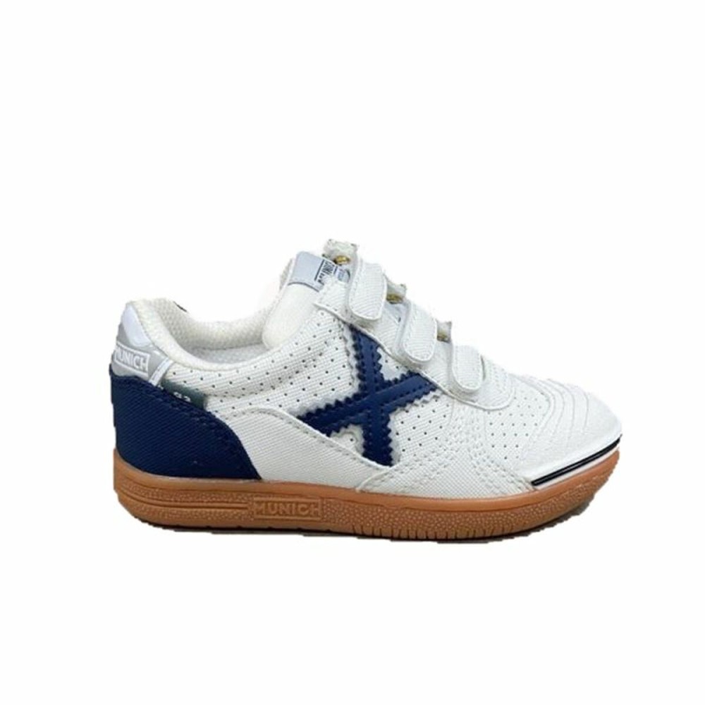 Chaussures de Futsal pour Enfants Munich G-3 Blanc