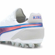 Chaussures de Football pour Adultes Puma King Ultimate Mg Blanc