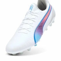 Chaussures de Football pour Adultes Puma King Ultimate Mg Blanc