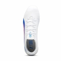 Chaussures de Football pour Adultes Puma King Match Mg Blanc