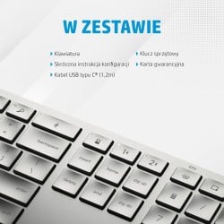 Clavier sans fil HP 3Z729AA Argenté