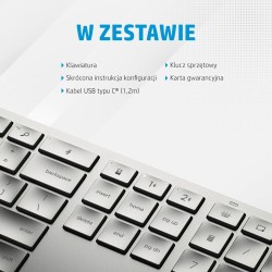 Drahtlose Tastatur HP 3Z729AA Silberfarben