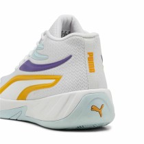 Basketballschuhe für Erwachsene Puma Court Pro Weiß Gelb