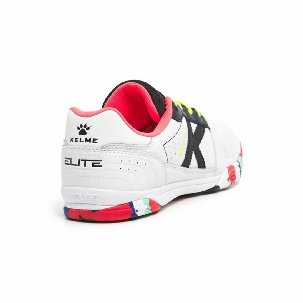 Chaussures de Futsal pour Adultes Kelme Elite Blanc Noir