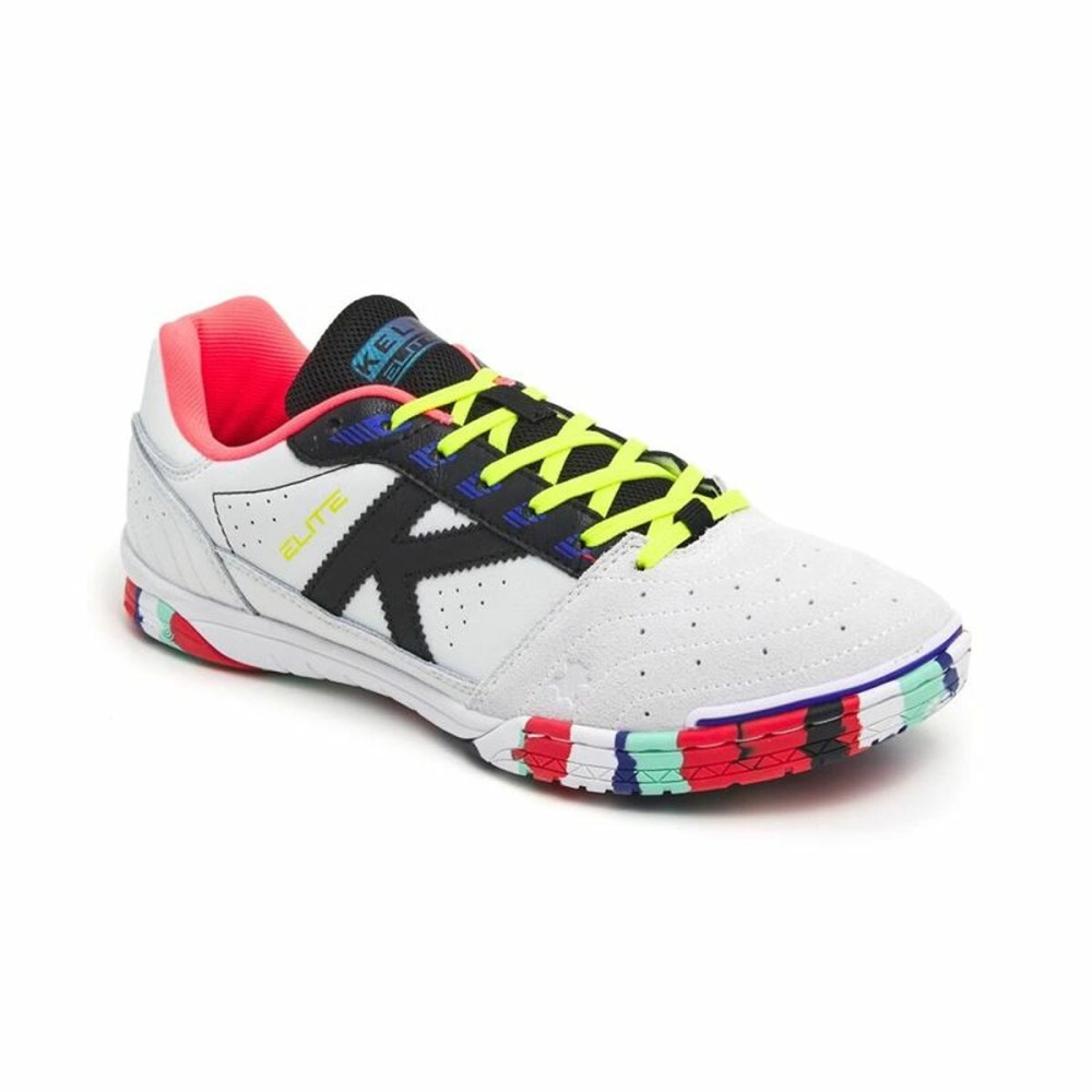 Adult's Indoor Football Shoes Kelme Elite White Black