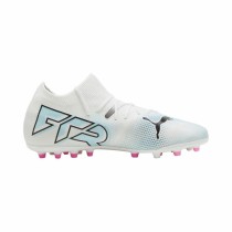 Chaussures de Football pour Adultes Puma Future 7 Match MG Blanc Noir