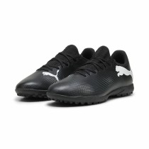 Chaussures de Football pour Adultes Puma Future 7 Match MG Blanc Noir