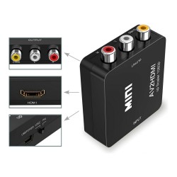 Répéteur de signal HDMI - AV 3 x RCA