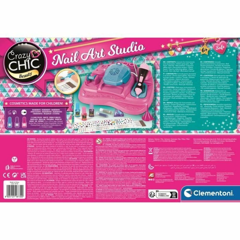 Educational Game Clementoni Nail Art Studio Multicolour (1 Piece)