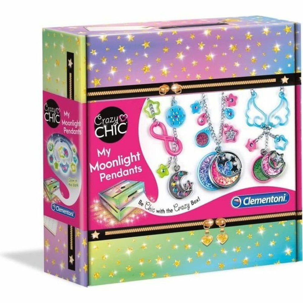 Kit de création de bracelets et colliers Clementoni My Moonlight Pendants Aluminium Caoutchouc Plastique