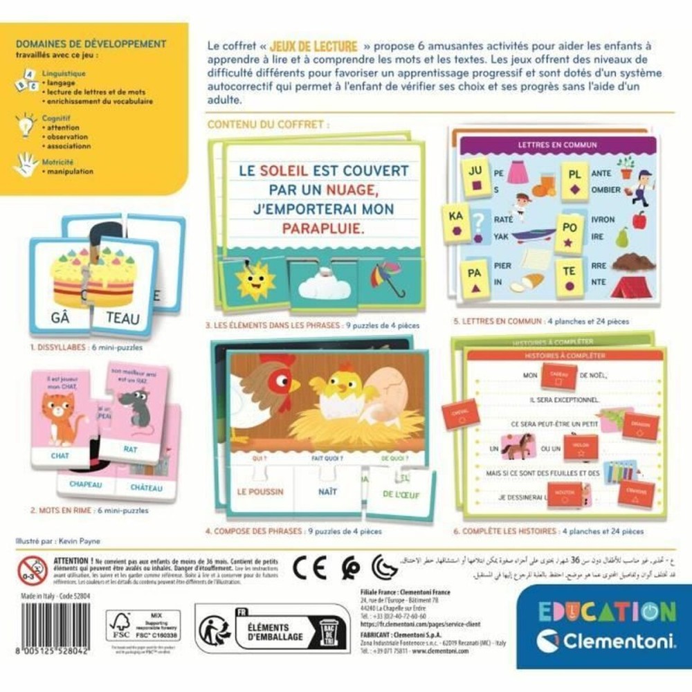 Educational Game Clementoni Jeux de lecture (FR)