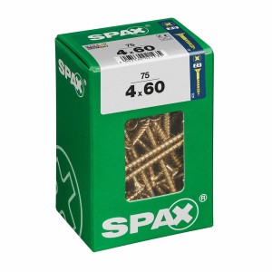 Schraubenkasten SPAX Holzschraube Flacher Kopf (4 x 60 mm) (4,0 x 60 mm)