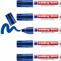 Marqueur permanent Edding 800 Bleu (5 Unités)