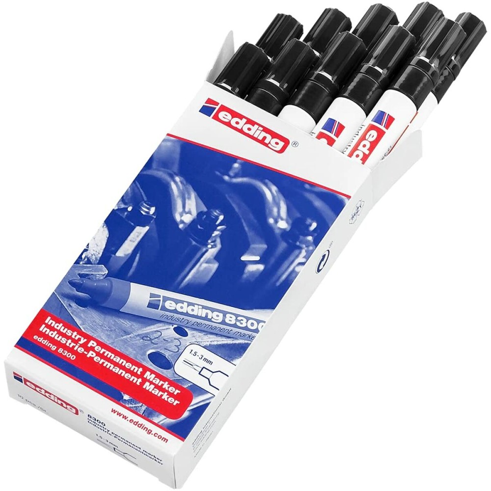 Permanent marker Edding 8300 Black (10 Units)