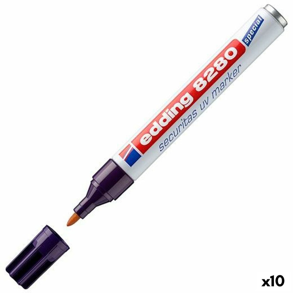 Permanent marker Edding Reacts to ultraviolet light (10 Units)