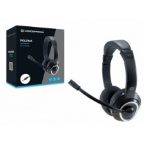 Casques avec Microphone Conceptronic POLONA02B Noir