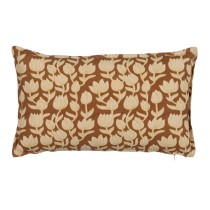 Kissen Baumwolle Braun Beige 50 x 30 cm